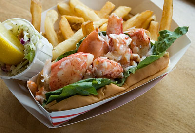 The lobster roll at Portland Lobster Company, Portland
