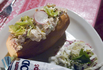 Lobster roll at Quahog's Seafood Shack