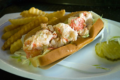 Lobster roll at St. Clair Annex in Watch Hill