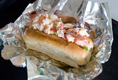 The lobster roll at The Sea Basket in Wiscasset